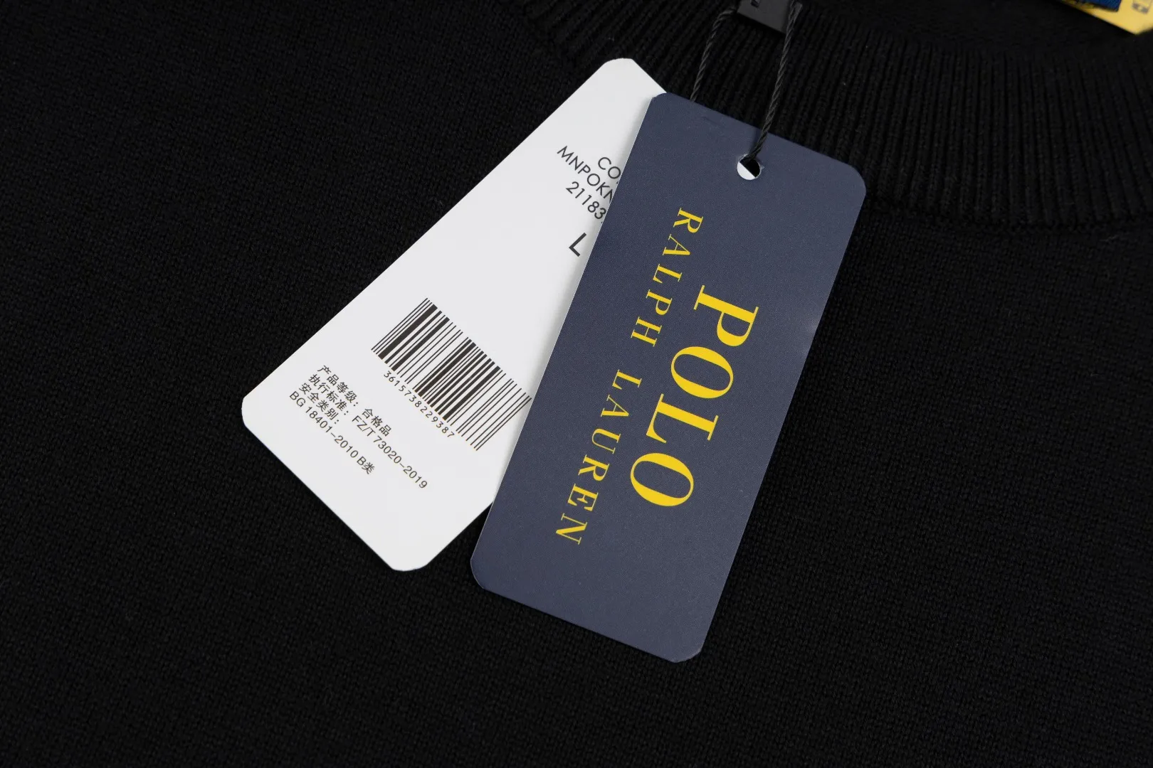 P206 #R80 Ralph Lauren Knitted Pony Embroidered Round Neck Pullover Sweater Official Website Synchronized Same Style for Men and Women Sizes: S-XL Color: White Blue Khaki Army Green Dark Gray Gray Navy Red Label Navy Blue White Label Black White Label Black Red Label Classic Cotton Yarn 100% White Cotton High Quality Goods Classic styles have always been popular! The workmanship details are very good! The simple round neck pullover sweater is always the standard, with classic brand embroidery on the chest! All major stars have the same style! Best for couples. High quality goods! Xinjiang cotton micro-elastic and smooth fabric has excellent quality. Pure cotton is soft and skin-friendly. Size: S M L